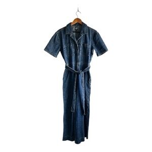 Gap Denim Jumpsuit with Belt and wide legs